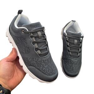 Propet Comfort Sneakers Women's 5 Gray Mesh Lightweight Walking Shoes